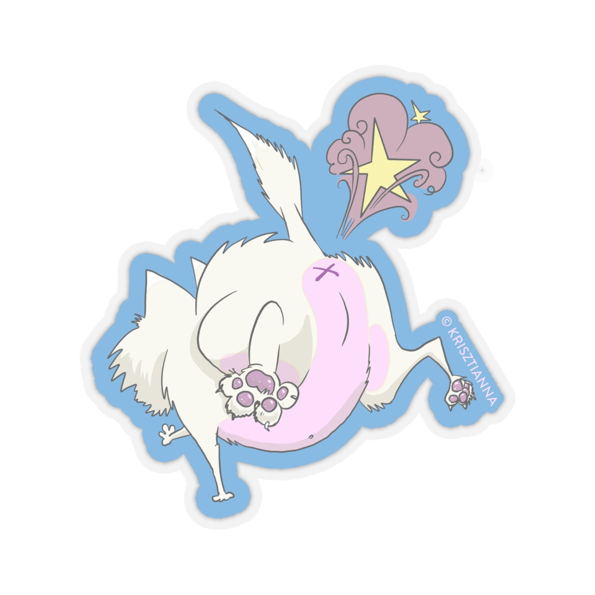 Kitty Magic Farts Sticker