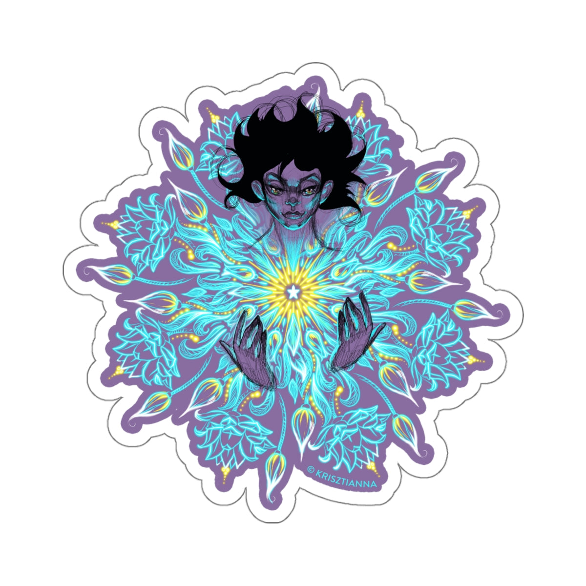 Shining Star Mandala Sticker