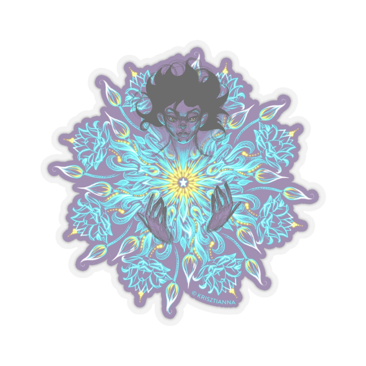 Shining Star Mandala Sticker