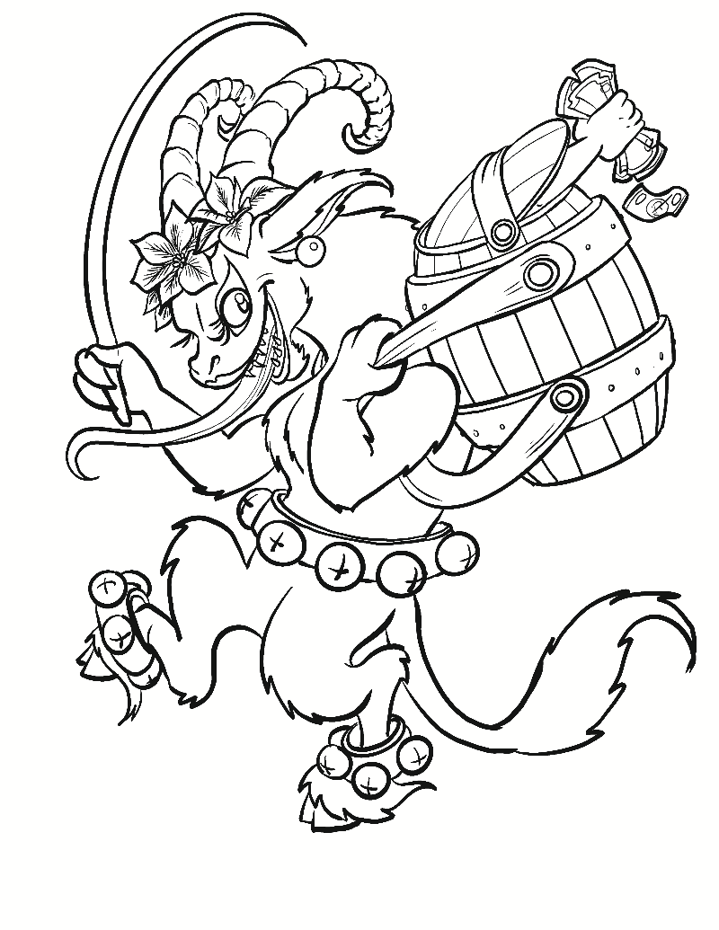 A female Krampus Krampusz