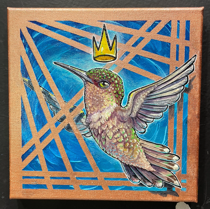 "Kolibri" Original Acrylic Painting