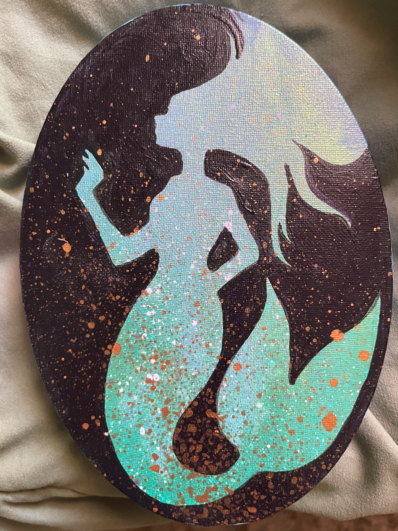 "Little Mermaid 3" original acrylic painting