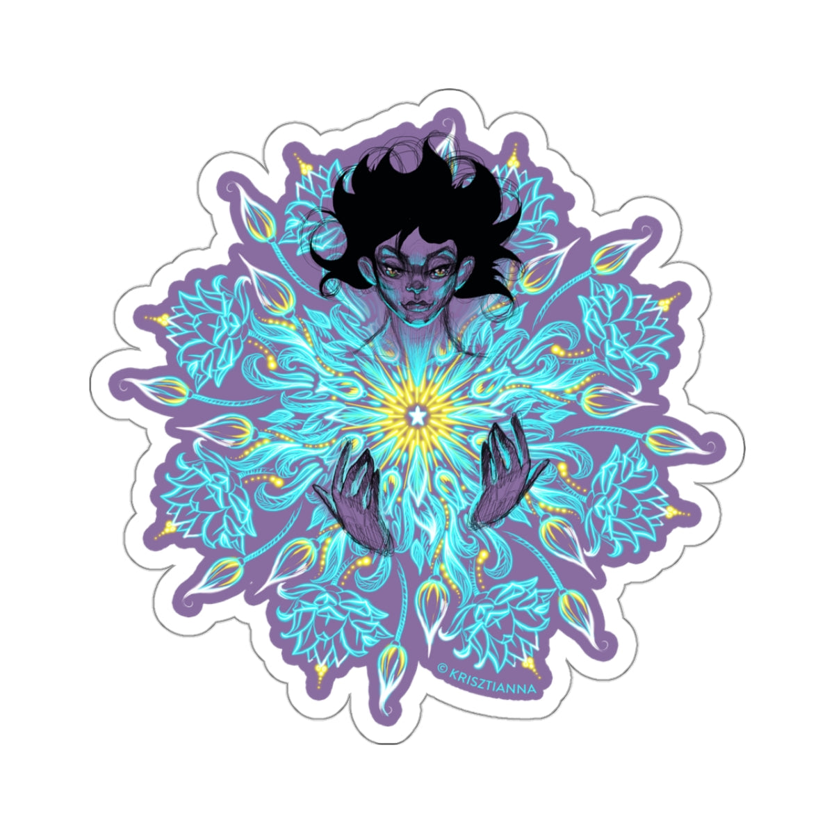 Shining Star Mandala Sticker