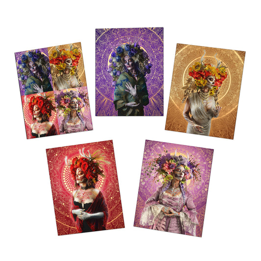 Flowers Of The Grave Greeting Cards (5-Pack)