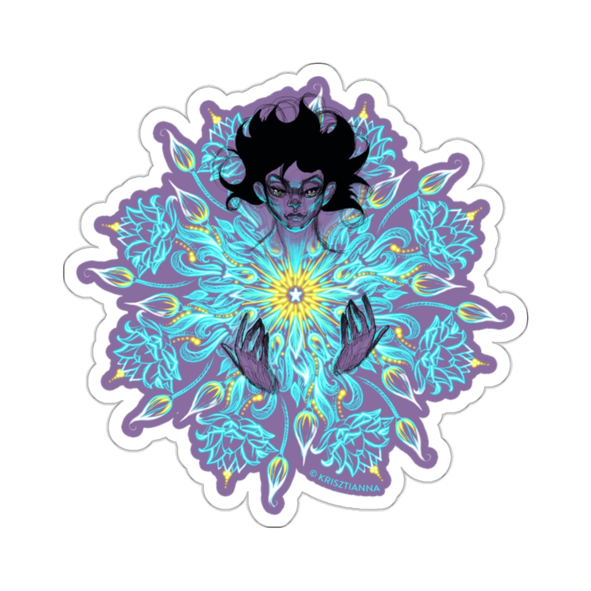 Shining Star Mandala Sticker