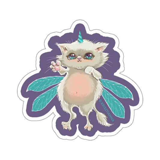 Whiskerfly Uni-Kitty Sticker