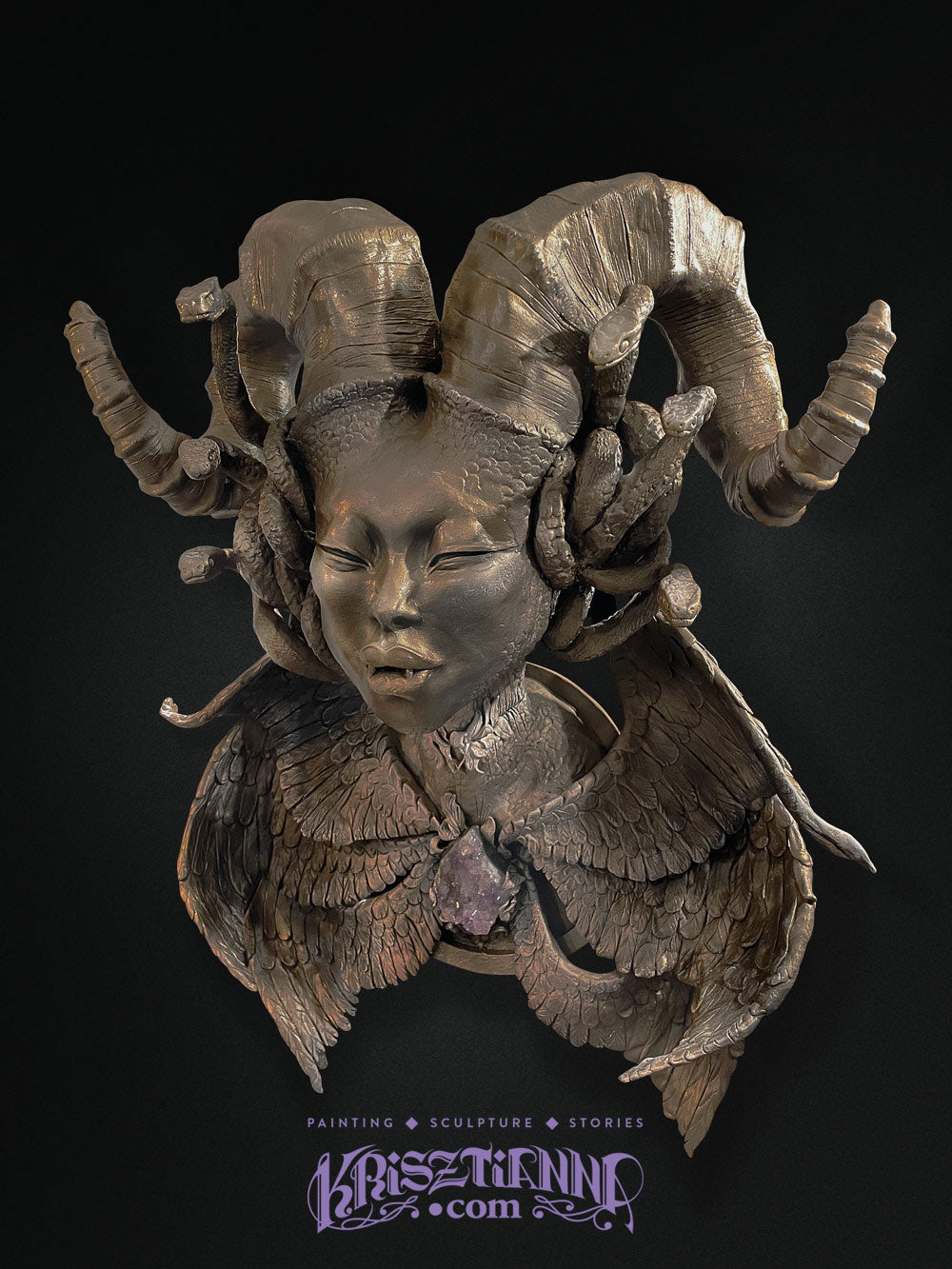 Aegis of Medusa Wall Hanging Sculpture