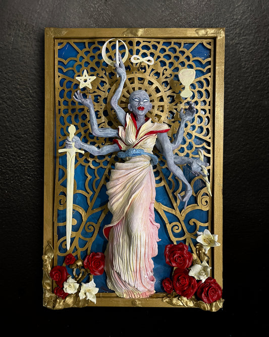 "The Magician" Original Mixed Media Wall Hanging Sculpture