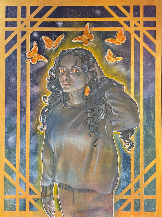 "Monarch" Original Acrylic Painting