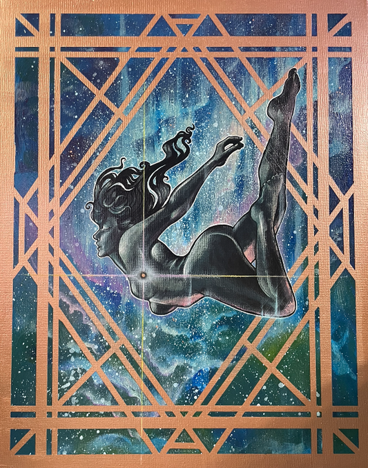"Pulsar" Original Acrylic Painting