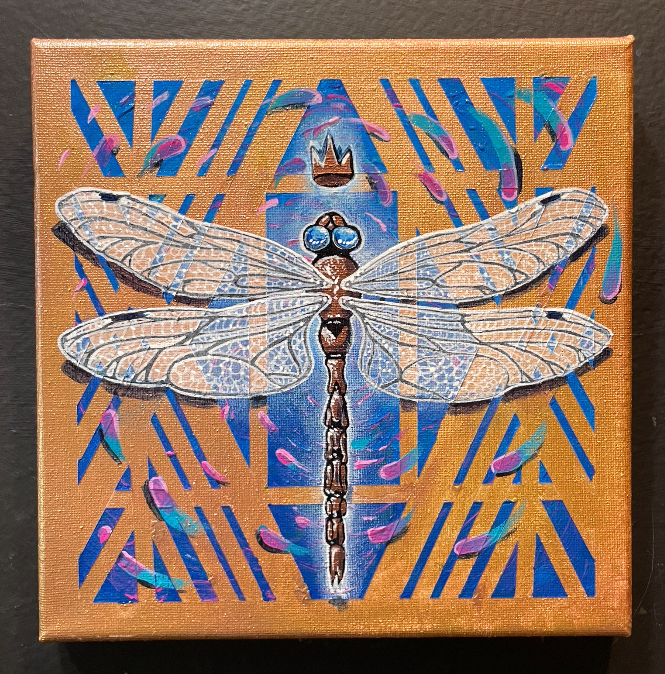 "Dragonfly" Original Acrylic Painting