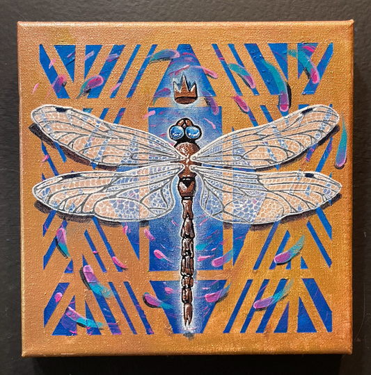 "Dragonfly" Original Acrylic Painting