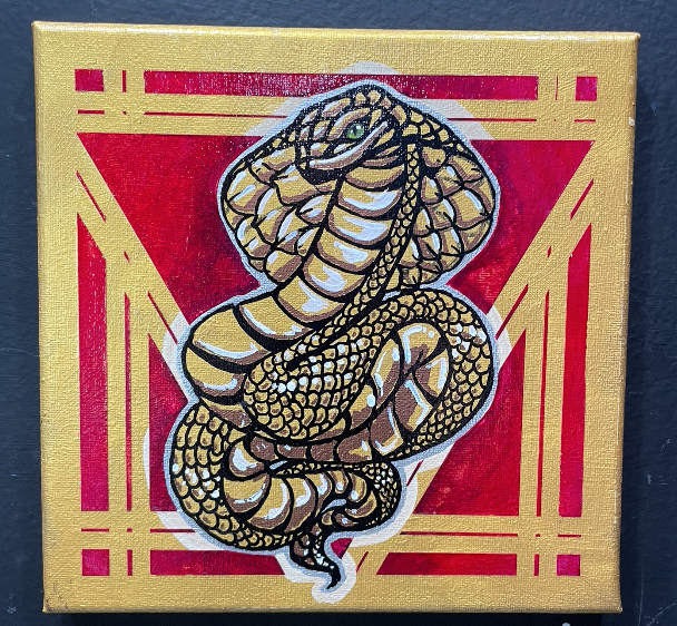 "Little Cobra" Original Acrylic Painting