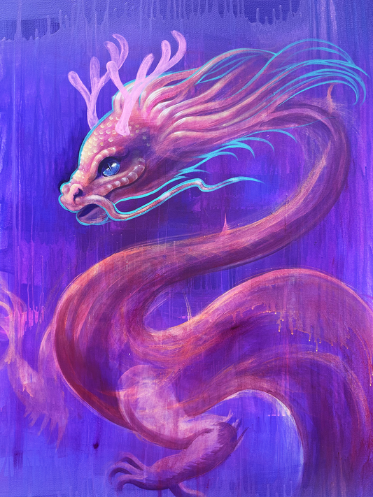 "Dragon Muse" Original Acrylic Painting